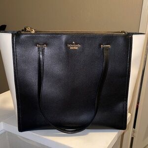 Kate Spade Black and Cream Tote